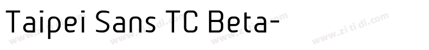 Taipei Sans TC Beta字体转换